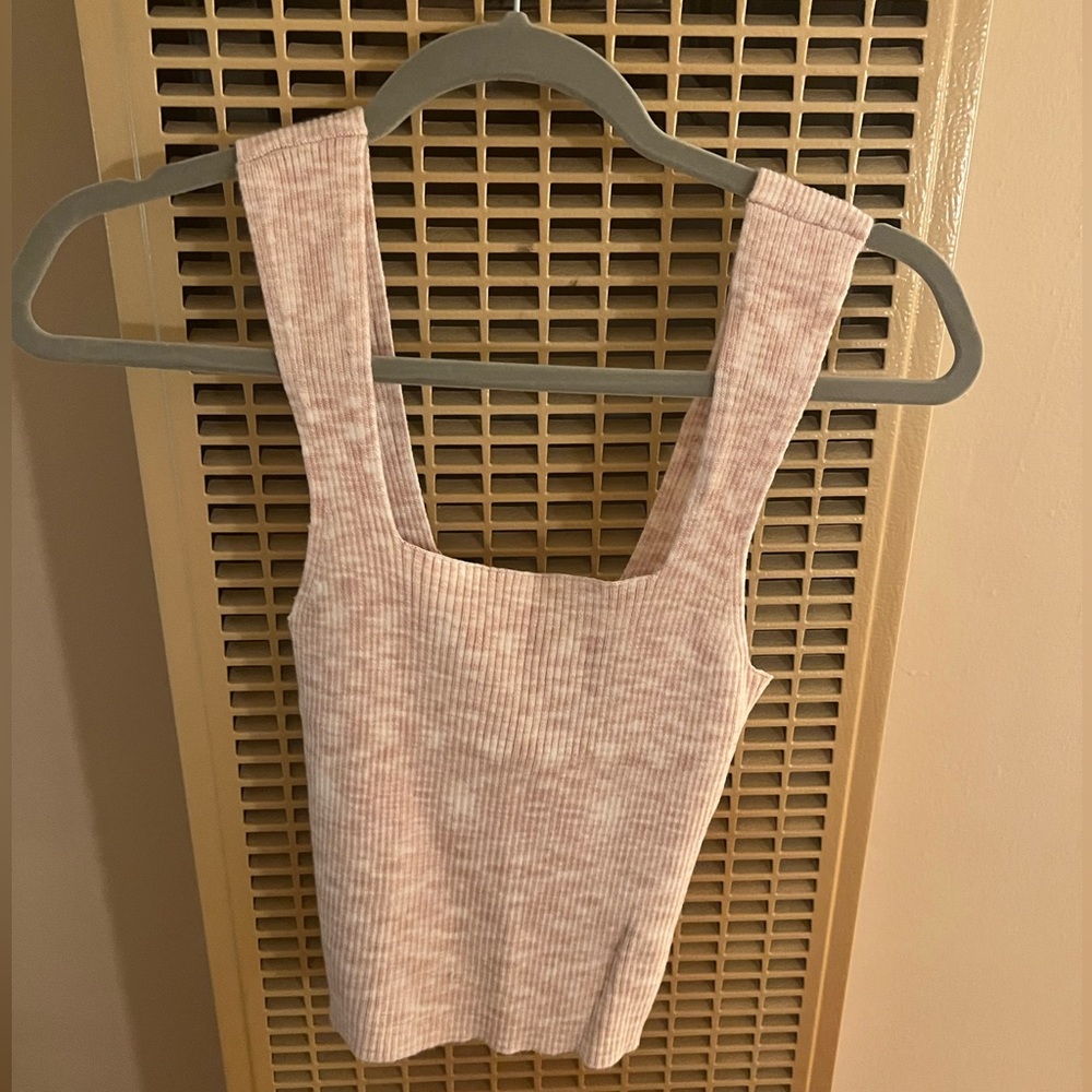 Abercrombie & Fitch Elevated Ribbed Squareneck Tank